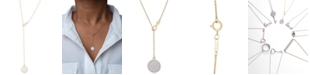 Wrapped Diamond Pav&eacute; Lariat Necklace (1/5 ct. t.w.) in 10k Gold, Created for Macy's